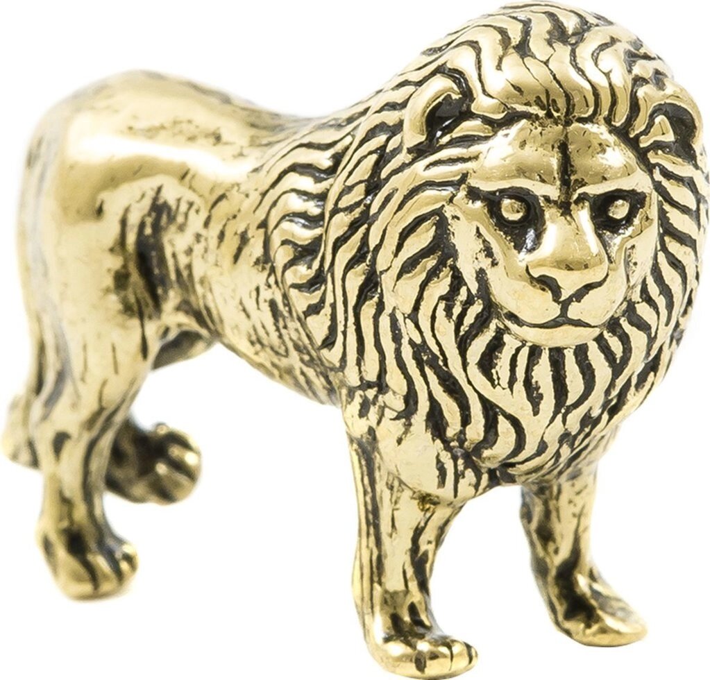 Фигурка литая Лев суровый, латунь ( в подарочной упаковке) - отзывы