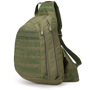Военный рюкзак однолямочный (хаки-олива)