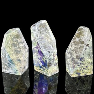 Кристалл из сахарного кварца тонированного 28*31*63 мм., 100-109 гр.