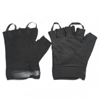 Перчатки туристические &quot;Следопыт&quot;, черные, без пальцев, размер XL - наличие