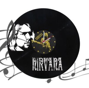Часы-пластинка "Nirvana", кварцевый механизм, плавный ход