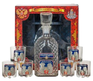 Подарочный набор для крепких напитков «Полиция» в Челябинской области от компании Магазин сувениров и подарков "Особый Случай" в Челябинске