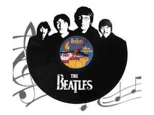 Часы-пластинка "The Beatles", кварцевый механизм, плавный ход