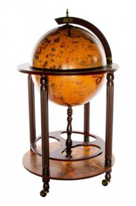 Глобус-бар декоративный "Престиж", напольный сфера 45 см., Ptolemaeus