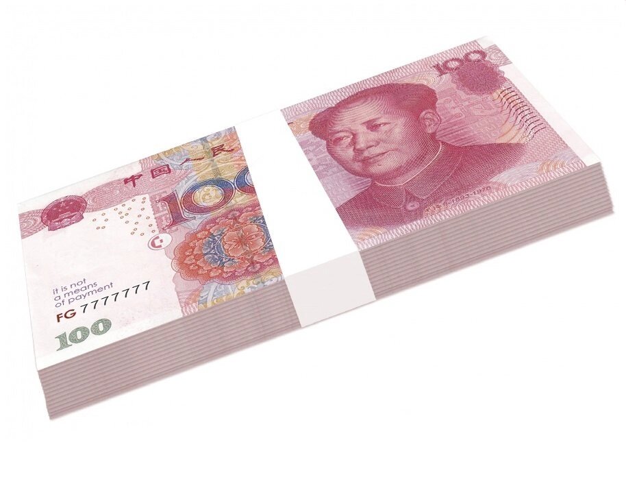 Сувенирные деньги 100 китайских юаней - распродажа