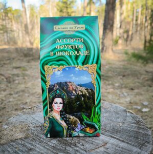 Конфеты "Ассорти фруктов в шоколаде" 150 г в коробке