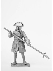 Оловянный солдатик Бомбардир Канонир полковой артиллерии. 1709 г.