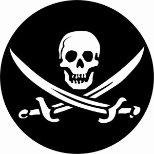 Наклейка «Пиратский флаг»