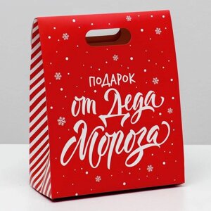 Пакет с клапаном «Подарок от Деда Мороза», 26 х32 х12 см в Челябинской области от компании Магазин сувениров и подарков "Особый Случай" в Челябинске