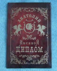 Именной диплом Анатолий в Челябинской области от компании Магазин сувениров и подарков "Особый Случай" в Челябинске
