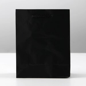 Пакет ламинированный «Чёрный», L 31х40х11,5 см