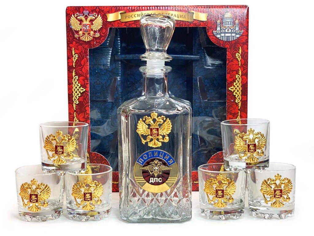 Подарочный набор для алкоголя «ДПС» от компании Магазин сувениров и подарков "Особый Случай" в Челябинске - фото 1
