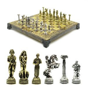 Шахматы сувенирные с металлическими фигурами "Геракл" 205*205мм. Marinakis