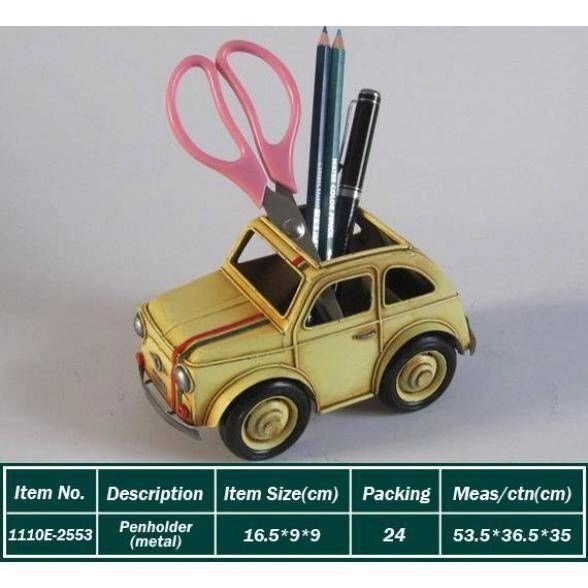 Стакан для карандашей "Авто Cooper" белый от компании Магазин сувениров и подарков "Особый Случай" в Челябинске - фото 1