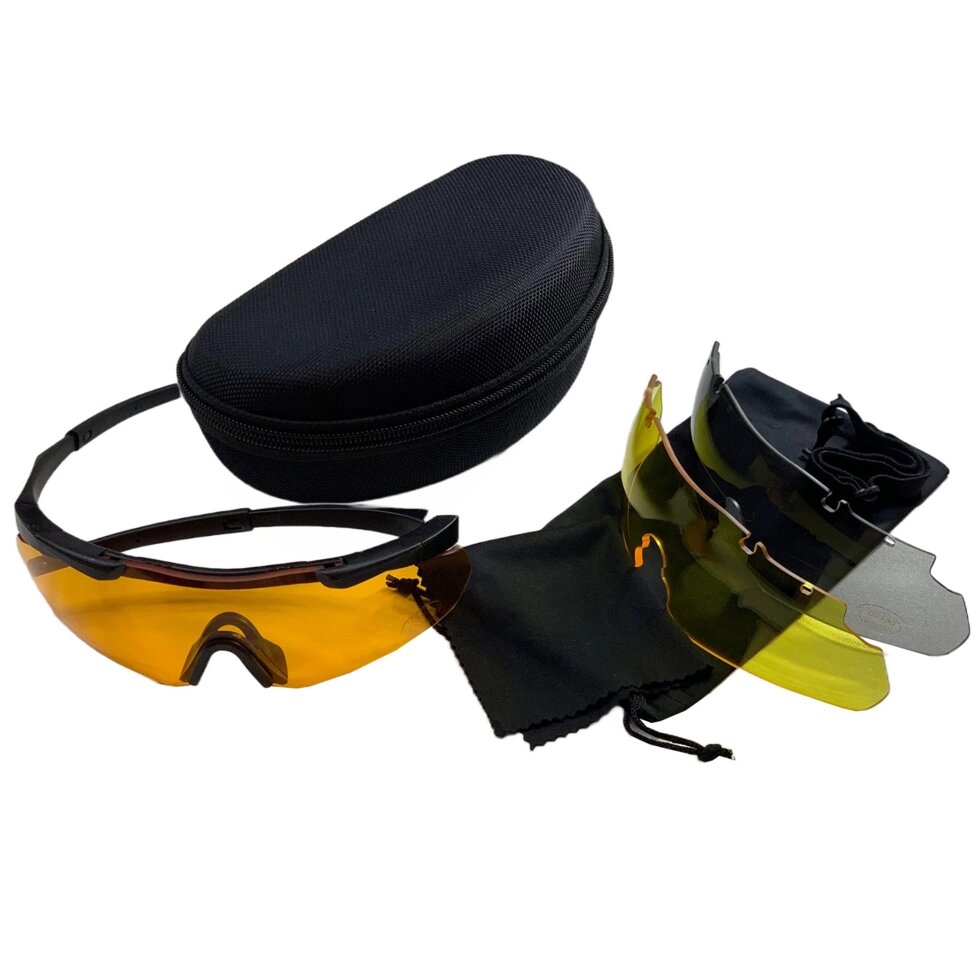 Стрелковые очки спецназа Oakley со сменными линзами от компании Магазин сувениров и подарков "Особый Случай" в Челябинске - фото 1