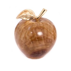 Сувенир "Яблоко" из коричневого оникса 3,7х4,6 см (1,5)