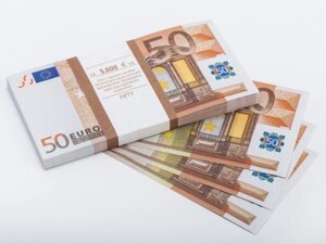 Сувенирные деньги 50 евро