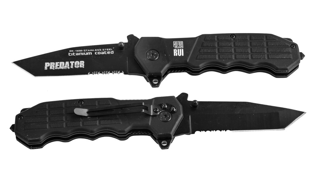 Тактический нож с титановым покрытием и серрейтором RUI K25 Predator RK-19099 (Испания) от компании Магазин сувениров и подарков "Особый Случай" в Челябинске - фото 1