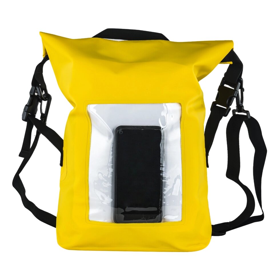 Влагостойкий рюкзак для активного отдыха 10 л (желтый) от компании Магазин сувениров и подарков "Особый Случай" в Челябинске - фото 1