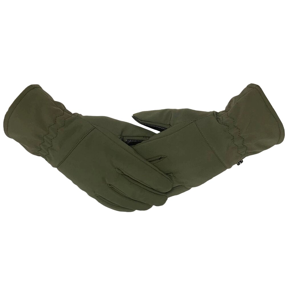 Зимние тактические перчатки Soft Shell (олива) XL от компании Магазин сувениров и подарков "Особый Случай" в Челябинске - фото 1
