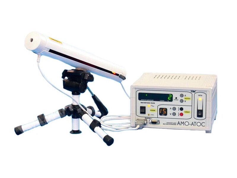 Аппарат "АМО-АТОС" с приставкой "АМБЛИО-1"  - для магнитотерапии и фотостимуляции от компании ЛИДЕРМЕД - фото 1