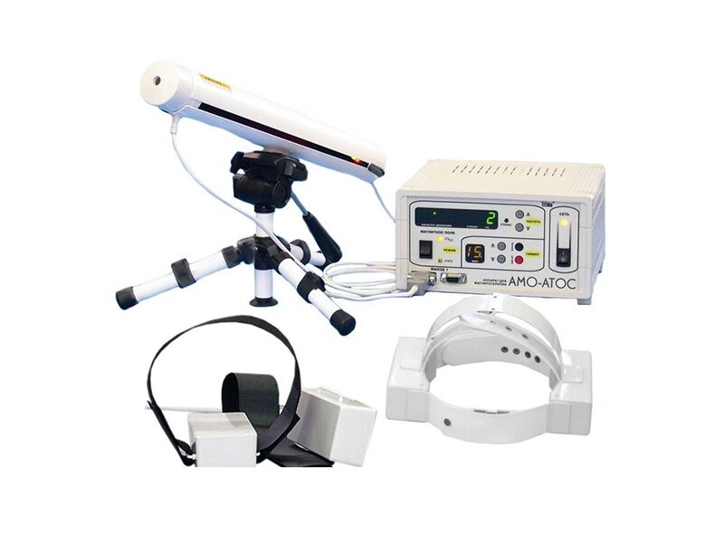 Аппарат физиотерапевтический "АМО-АТОС-Э"  - с излучателем "ОГОЛОВЬЕ" и парным призматическим излучателем от компании ЛИДЕРМЕД - фото 1