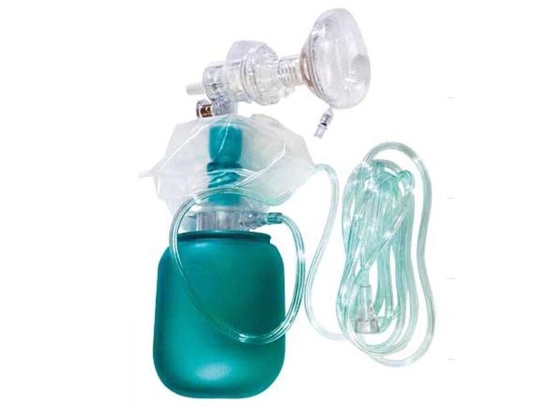 Аппарат ручной дыхательный BagEasyТМ детский (тип Амбу) США - с наркозной маской, кислородным шлангом и мешком резервным от компании ЛИДЕРМЕД - фото 1