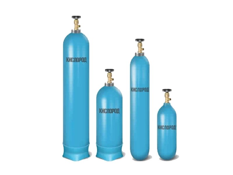 Баллон для кислорода с вентилем  - 1 литр от компании ЛИДЕРМЕД - фото 1