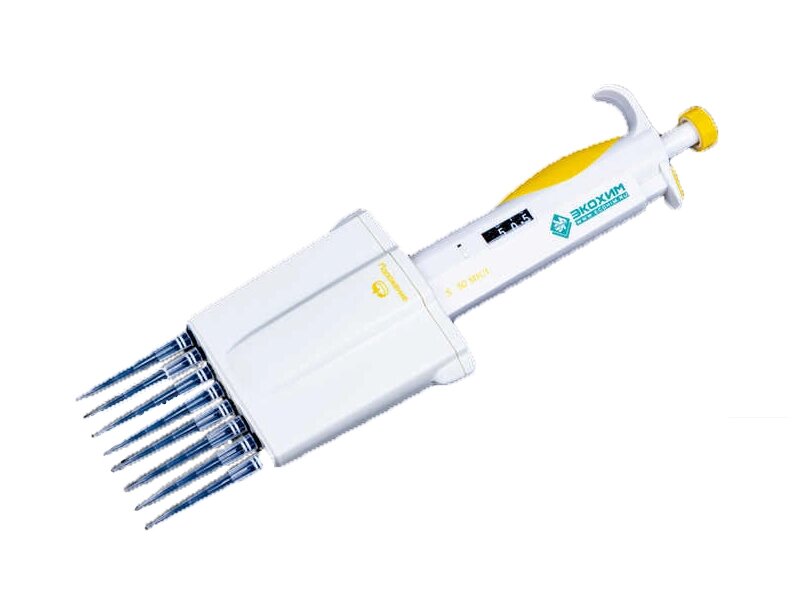 Дозатор ЭКОХИМ-МП-8-5-50 - 8-канальный, переменного объема, частично автоклавируемый от компании ЛИДЕРМЕД - фото 1