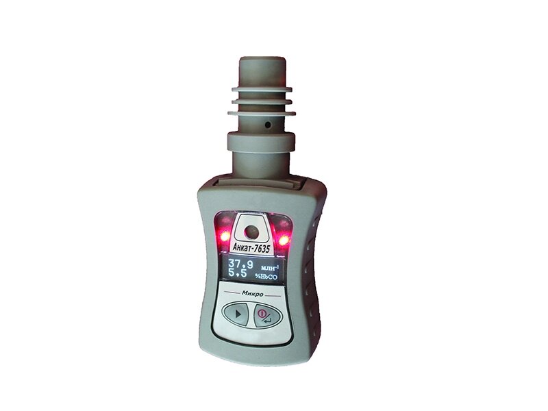 Газоанализатор АНКАТ-7635 Smokerlyzer - анализатор окиси углерода выдыхаемого воздуха от компании ЛИДЕРМЕД - фото 1
