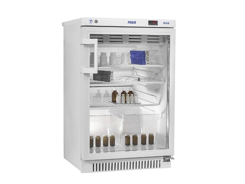 Холодильник фармацевтический ХФ-140 POZIS - ХФ-140-1 стеклянная дверь от компании ЛИДЕРМЕД - фото 1