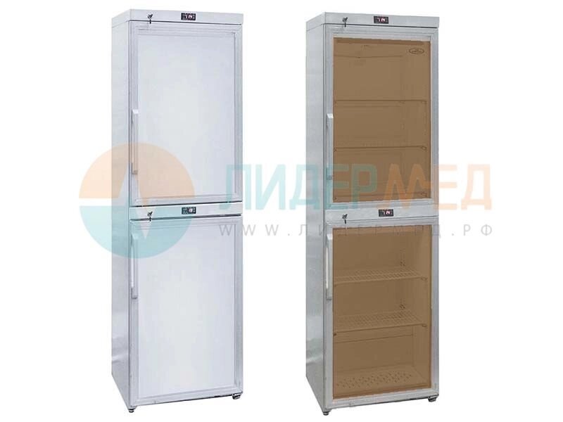 Холодильник-шкаф фармацевтический XШФ-ЕНИСЕЙ 280 - 280-1 – с металлической глухой дверью и замком от компании ЛИДЕРМЕД - фото 1