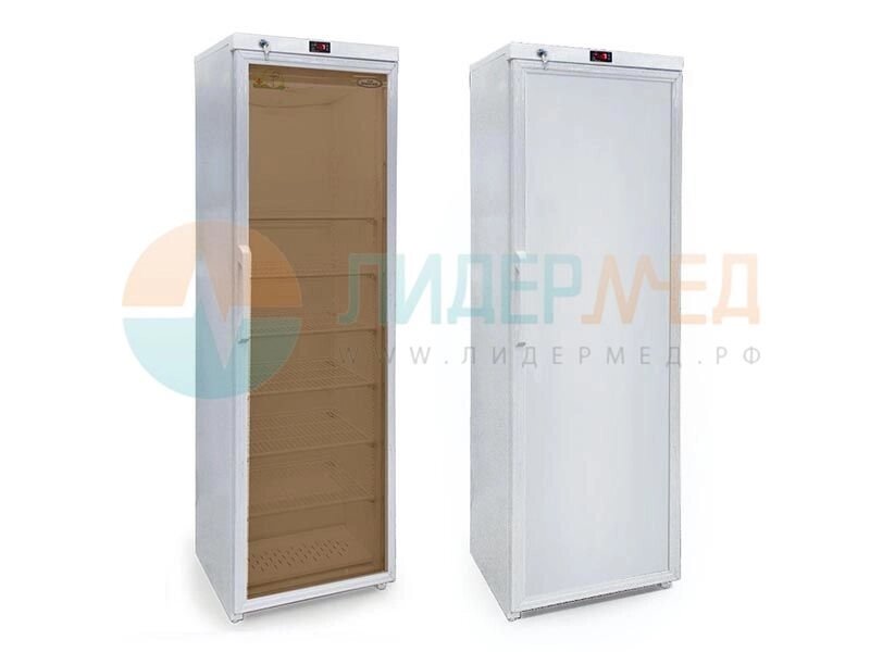 Холодильник-шкаф фармацевтический XШФ-ЕНИСЕЙ 400 - 400-1 – с металлической глухой дверью и замком от компании ЛИДЕРМЕД - фото 1