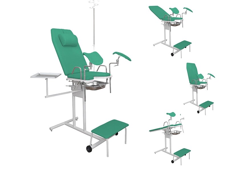 Кресло гинекологическое КГ-1 ДЗМО - зеленый от компании ЛИДЕРМЕД - фото 1