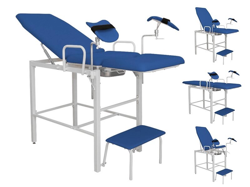 Кресло гинекологическое КГ-2 ДЗМО - синее от компании ЛИДЕРМЕД - фото 1