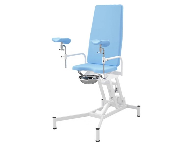 Кресло гинекологическое КГэ-410-МСК  - с электрической регулировкой высоты, регулировкой спинки пневмоприводом, от компании ЛИДЕРМЕД - фото 1