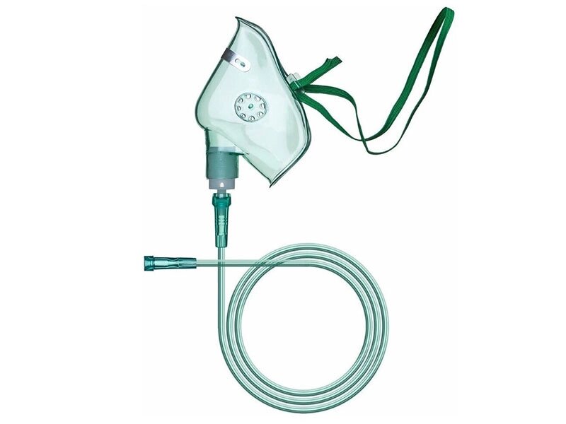 Маска лицевая кислородная с трубкой 2 м Alba Healthcare - от компании ЛИДЕРМЕД - фото 1