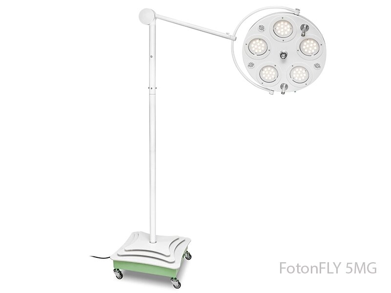 Медицинский хирургический светильник FotonFLY напольный  - FotonFLY 5MG перекатной от компании ЛИДЕРМЕД - фото 1