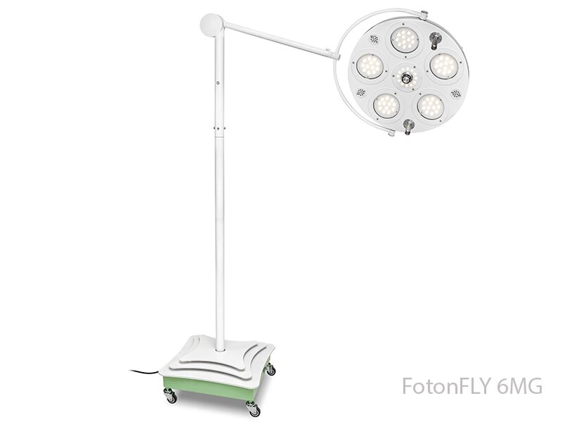 Медицинский хирургический светильник FotonFLY напольный  - FotonFLY 6MG перекатной от компании ЛИДЕРМЕД - фото 1