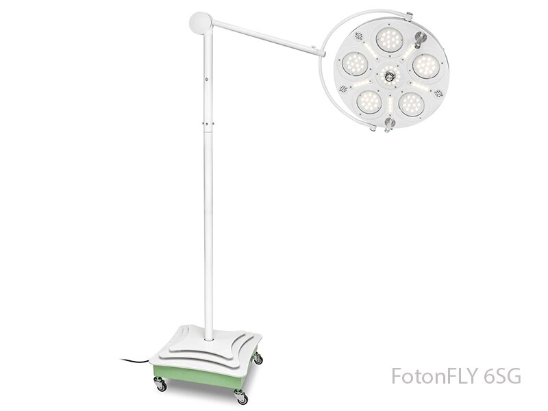 Медицинский хирургический светильник FotonFLY напольный  - FotonFLY 6SG перекатной от компании ЛИДЕРМЕД - фото 1