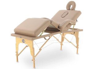 Массажный стол складной деревянный Med-Mos JF-Tapered - 4-х секционный, 1850х700х705 – 961h мм, с регулировкой высоты
