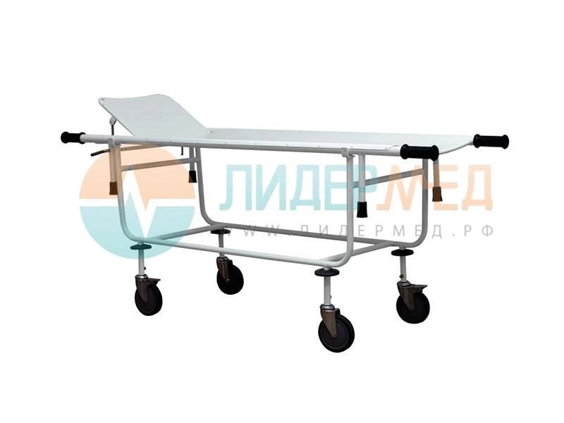 Тележка для перевозки больных, со съемной панелью ТБС-01 - с подголовником и диаметром колеса 150 мм - интернет магазин