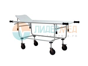 Тележка для перевозки больных, со съемной панелью ТБС-01 - с подголовником и диаметром колеса 150 мм