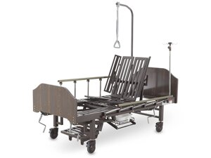 Кровать механическая YG-5 - ММ-5124Н-00, с боковым переворачиванием, туалетным устройством и функцией «кардиокресло»
