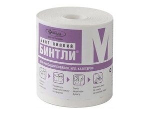 Липкий бинт Бинтли-М - 10 см х 2 м, мягкий