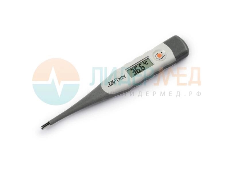 Термометр электронный цифровой Little Doctor LD-302 - гибкий наконечник, водозащитный корпус от компании ЛИДЕРМЕД - фото 1