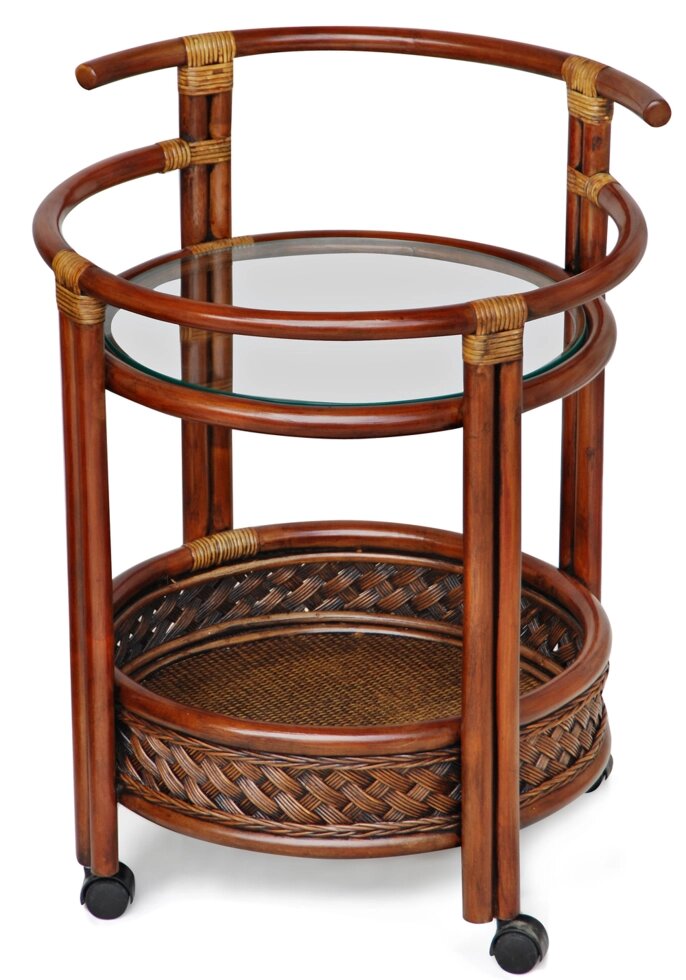 Барный столик «Андреа» (Andrea) натуральный ротанг (Pecan washed) от компании Ассорти Мебель для ВСЕХ - фото 1