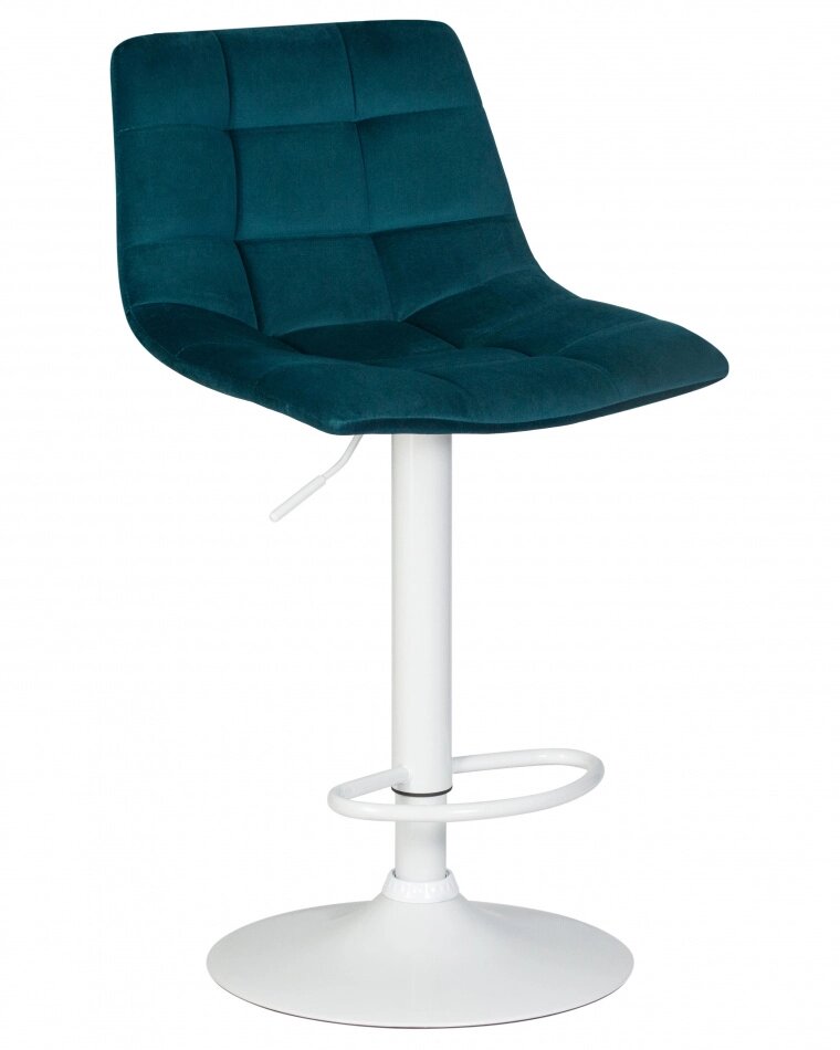 Барный стул LM- 5017 White Base велюр от компании Ассорти Мебель для ВСЕХ - фото 1