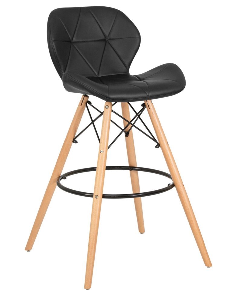 Барный стул LMZL-302B черный от компании Ассорти Мебель для ВСЕХ - фото 1