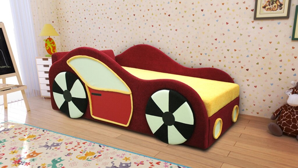 Детский диван "Машинка" от компании Ассорти Мебель для ВСЕХ - фото 1